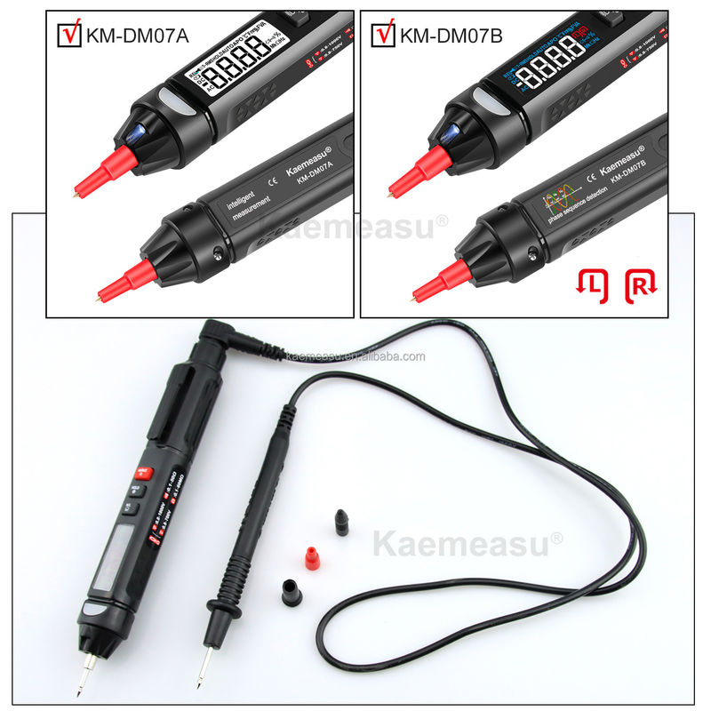 Kaemeasu Mini Pen Multimetro digitale NCV Sequenza Non contatto rilevamento di tensione Multimetro Tester Pen Meter