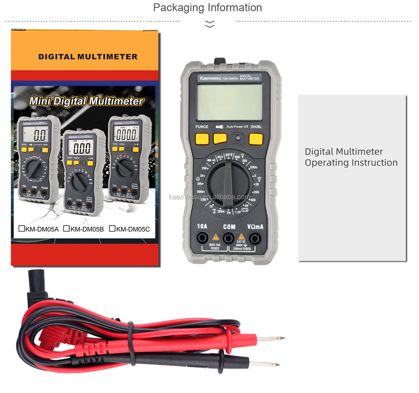 Miglior venditore Mini Multimetro Multimetro Digitale Portatile Eletricista Professionista Smart NCV Diode Test Bench Multimetro