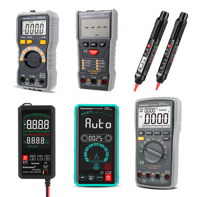 Alta precisione anti-incendio 1000V Multimetri digitali schermo LCD Voltmetro Funzione RMS vero Multimetro con sonda di temperatura