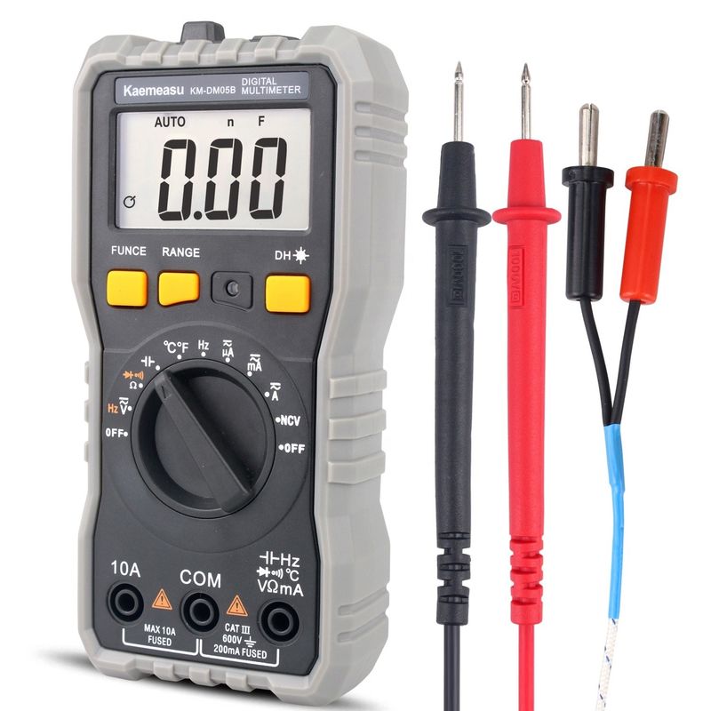 Auto Range Display LCD Multi Tester elettrico T-rms NCV Car Measure Bench Multimetri digitali con sonda