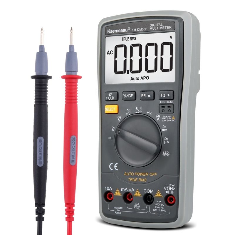 Multimetro elettronico industriale ad alta precisione 6000 conti 1000v Multimetri digitali AC DC