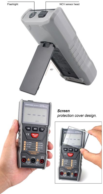 Vendita a caldo Anti-bruciatore Multitester Tester di resistenza di tensione Auto Rangeing Professional Industrial Digital Multimeters prezzo