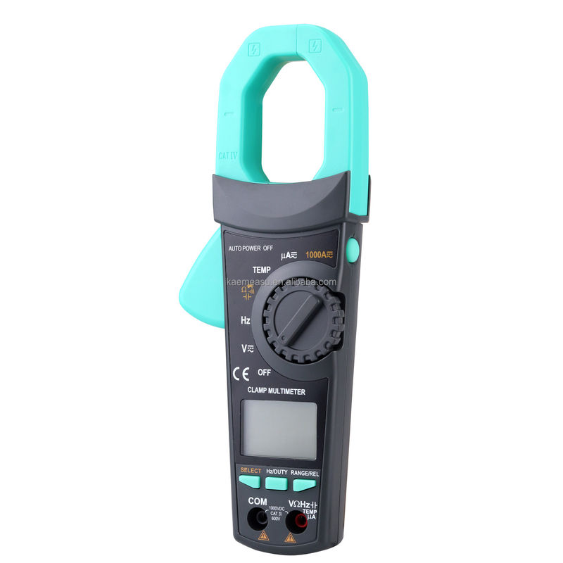 Big Clamp Multimeter T-RMS AC DC 1000V 1000A Diodo di prova di continuità Buzzer Digital Clamp Meters
