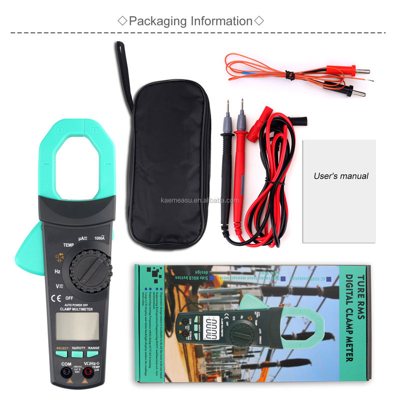 903 Clamp Meter 6000 Conti Auto Rnage Multimeter AC DC Tester di tensione Continuità Buzzer 1000v Multimetri
