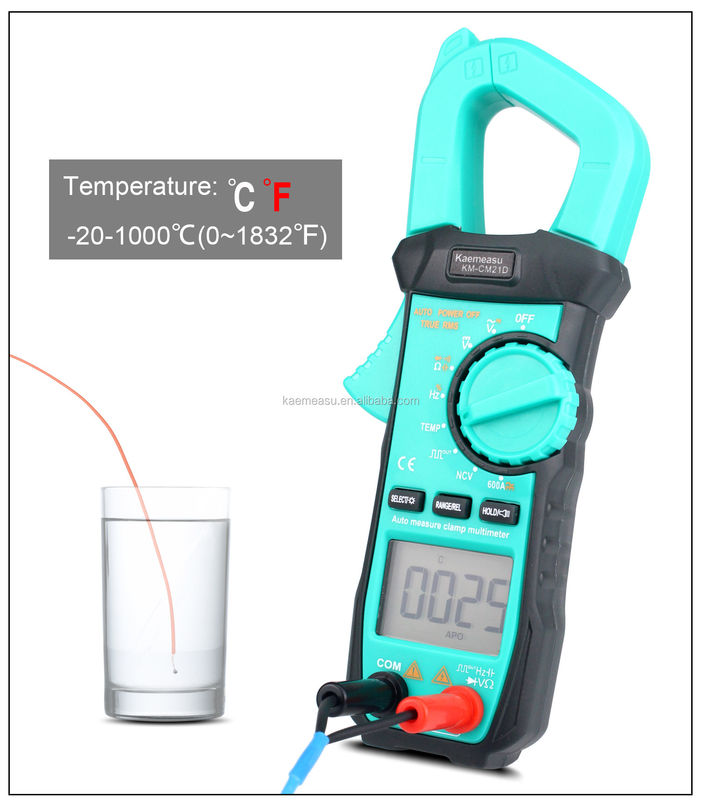 Multimetro digitale portatile con rivelatore di tensione e pinza di misura della resistenza 600Ω/6kΩ/60kΩ/600kΩ/6MΩ/40MΩ
