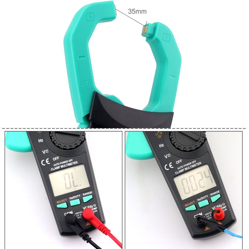 Misuratore di tensione AC/DC professionale da 1000 A con display a 3 5/6 cifre e misurazione multifunzionale della corrente