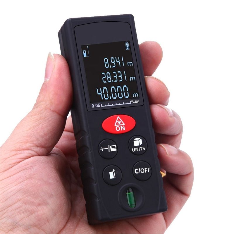 Misuratore di distanza laser 40M 60M 80M 100M Nastro elettronico Mini portatile portatile misuratore di distanza laser in vendita
