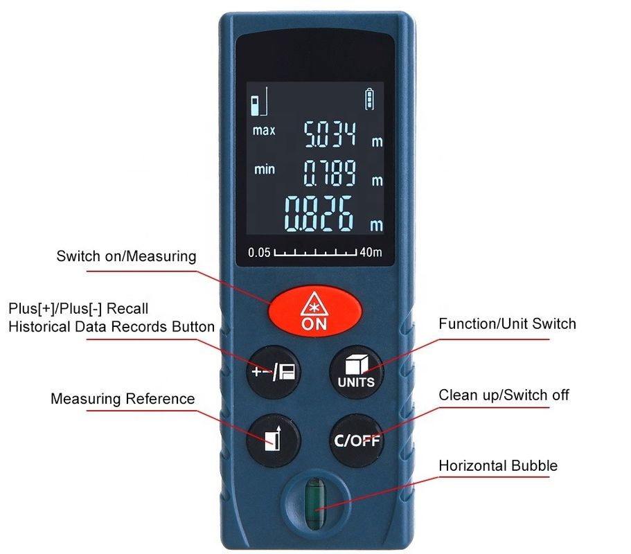 Mini apparecchi di misurazione digitale portatile ad alta precisione Laser rangefinder Laser distance meter