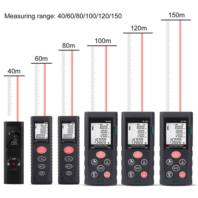 40m 100m OEM ODM Mini Portatile Digital Rangefinder Infrarosso Laser Distanza Metri Laser elettrici Rangefinder