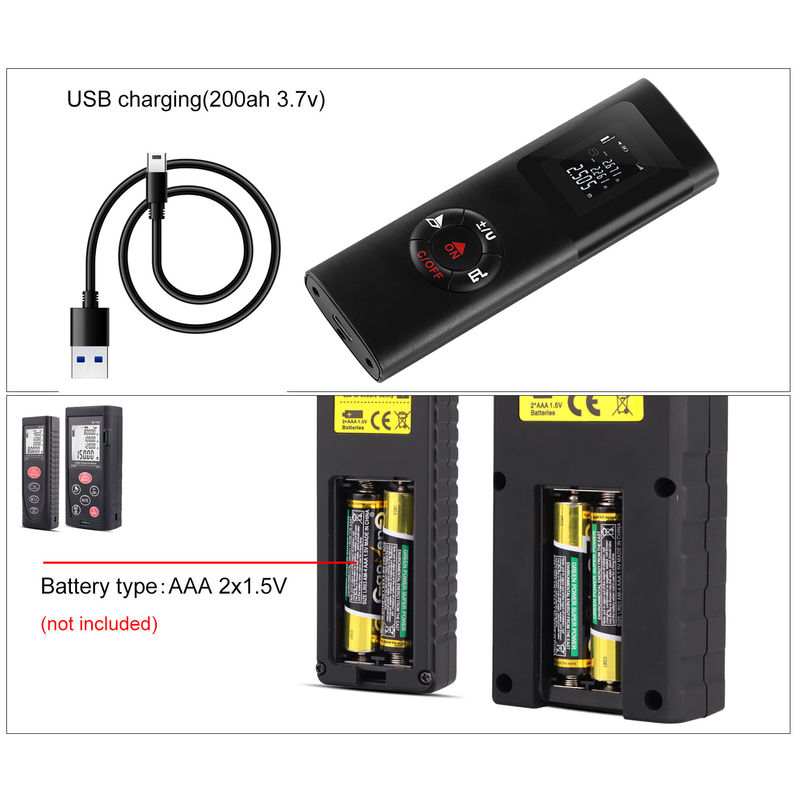 40m 100m OEM ODM Mini Portatile Digital Rangefinder Infrarosso Laser Distanza Metri Laser elettrici Rangefinder