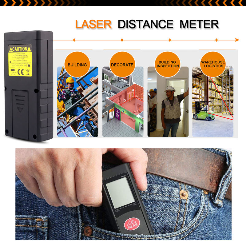 Best-seller Tassimetri digitali ad alta precisione Regolare laser elettrico Mini attrezzatura di misurazione portatile Laser Distance Meter