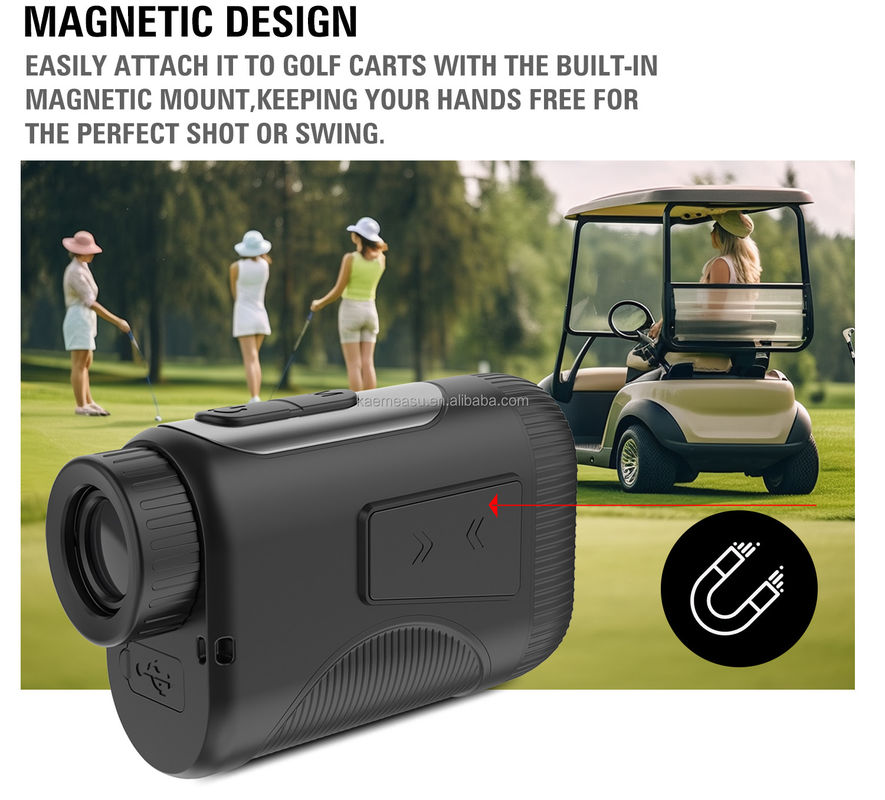 OEM 1200m Golf Slope Scope Laser Distance Meter Telescopio di grado industriale Golf Laser Rangefinder Nero