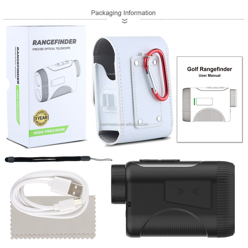 OEM 1200m Golf Slope Scope Laser Distance Meter Telescopio di grado industriale Golf Laser Rangefinder Nero