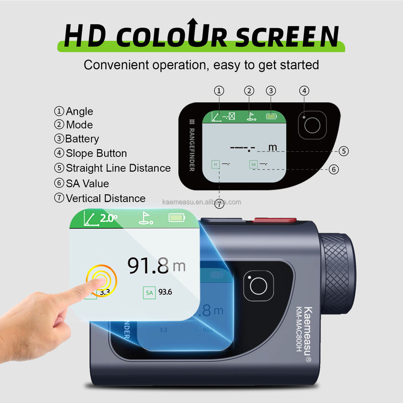 Supporto personalizzato OEM 600m Misura laser wireless Distanza metro Lineo digitale Combo Alta precisione per ingegneri architetti golfisti