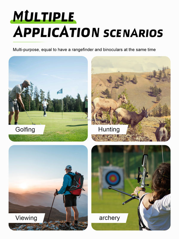 800m Wireless Range Finder LED Display Display Dispositivo di misura digitale per il progetto di ingegneria di caccia al golf