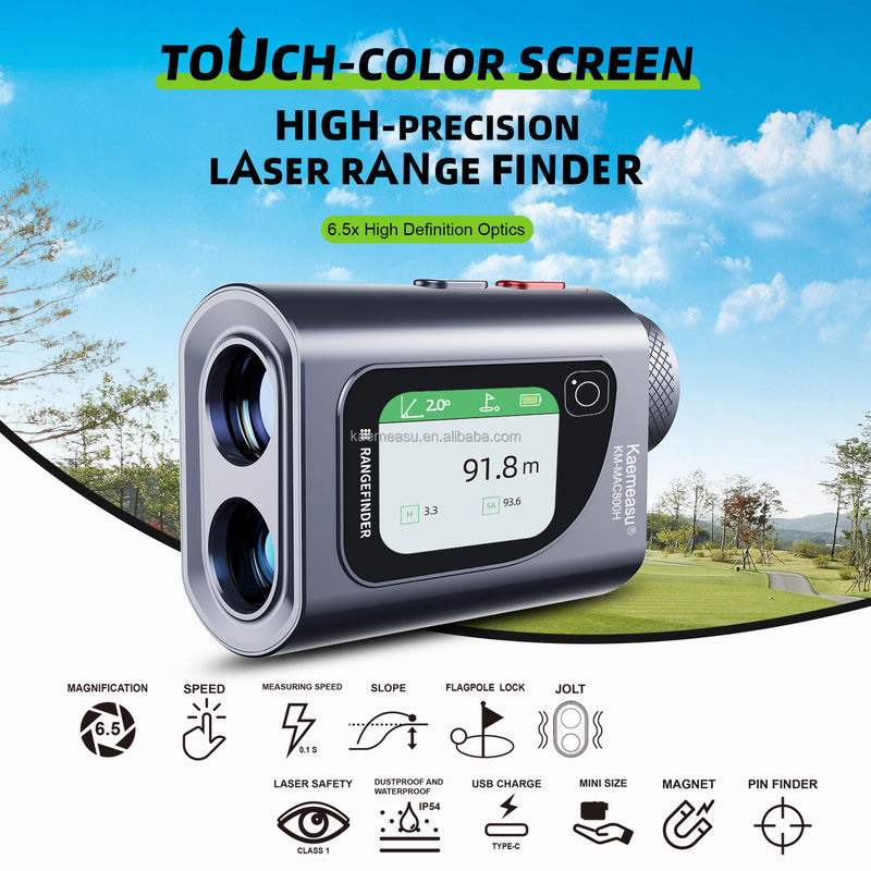 800m Rangefinder 6.5x Strumenti di misurazione laser nominale Distanza contatore Regola elettronica multifunzione per gli sport di costruzione