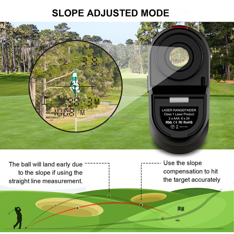 D450m Batteria Laser Distanza Metro Range Finder Golf Rangefinder Campo di caccia con livello di sicurezza laser di classe 1 -20-50C