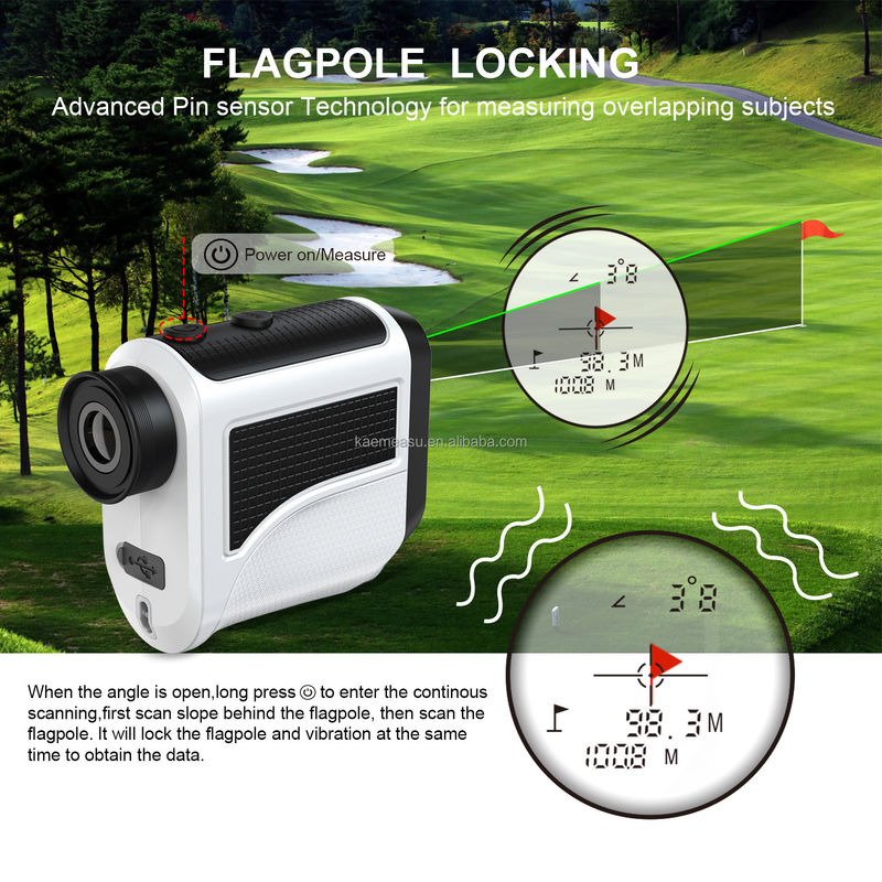 F Modello Golf Affordable Rangefinder Pin di pendenza Cerco strumento di misurazione della distanza laser leggero
