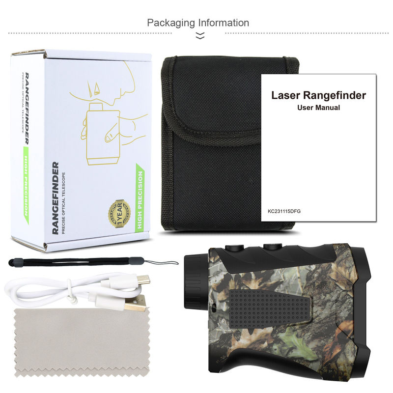 Golf rangefinder leggero e conveniente con pendenza e pin che cerca la distanza di misura 5-450m