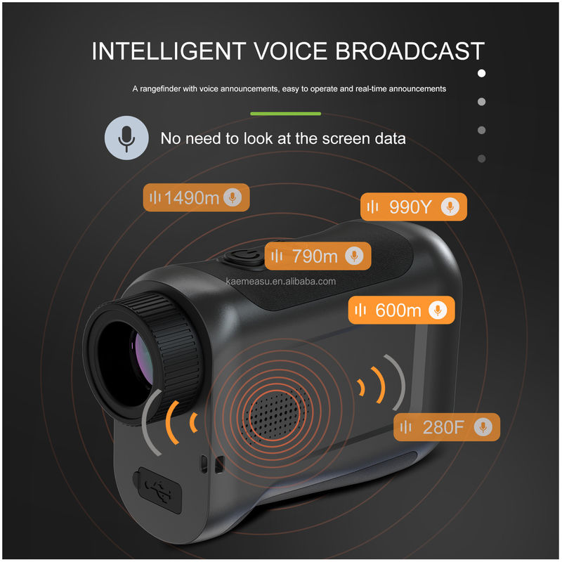 J schermo LCD aggiornato Golf Sport Laser Rangefinder Strumenti ottici Diastimetro di caccia Telescopio golf intelligente