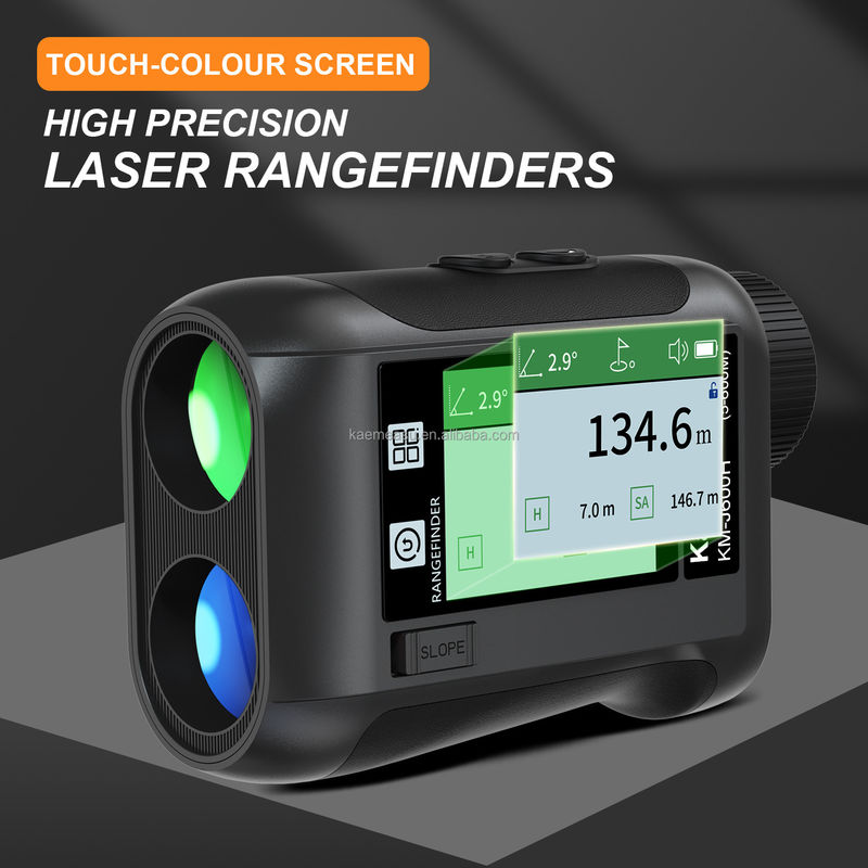 J schermo LCD aggiornato Golf Sport Laser Rangefinder Strumenti ottici Diastimetro di caccia Telescopio golf intelligente