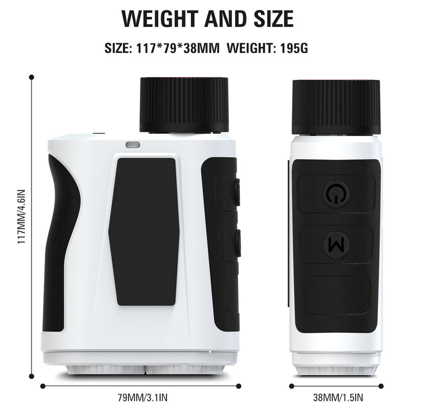 H Laser Distance Meter Slope Scope Laser Distance Meter Telescopio Portatile Livello di misura Calcolo per il golf